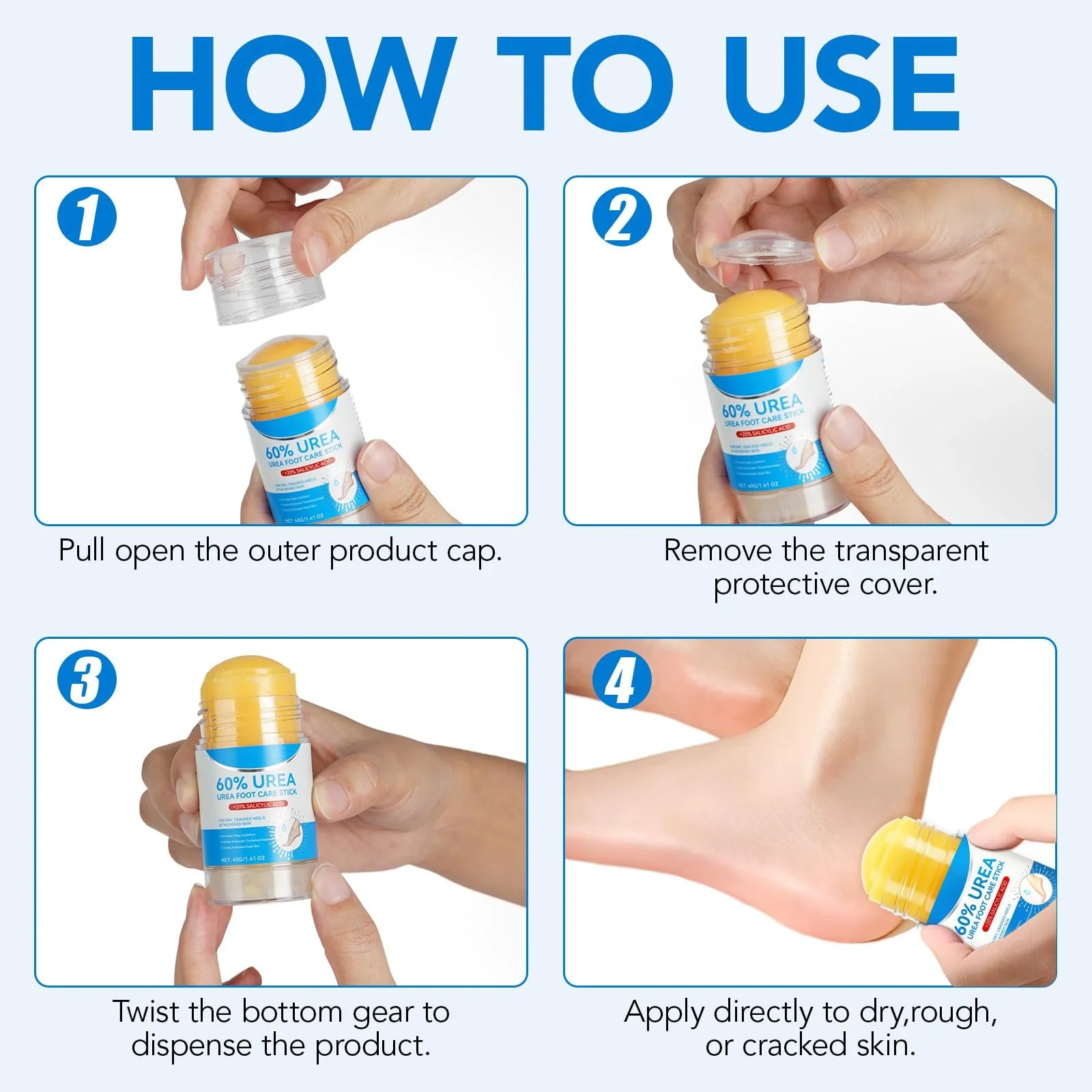 Карандаш для ног Urea Foot Care Pen 60% мочевины 40 г, фото №6