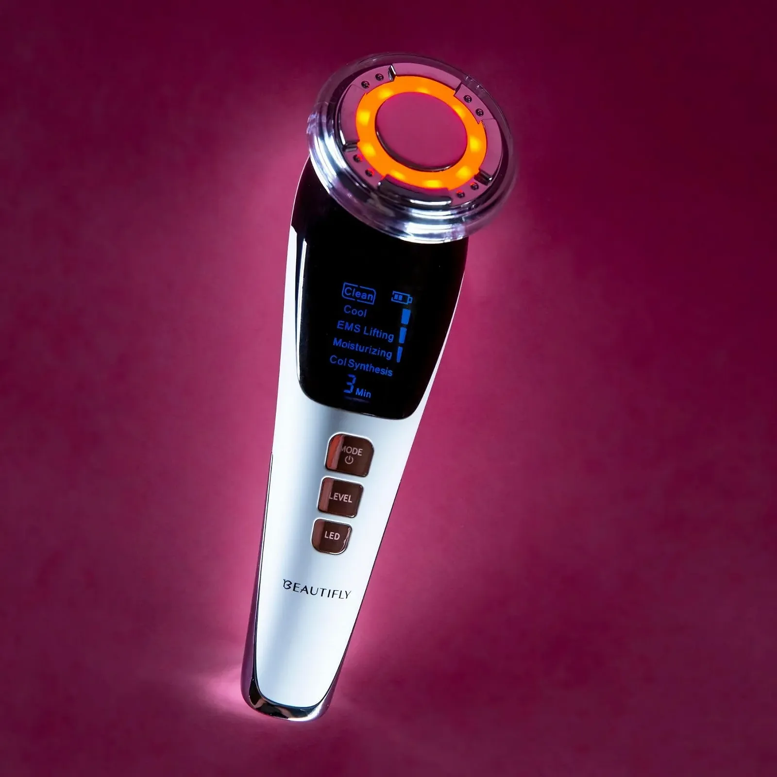 Апарат для мезотерапії Beautifly B-Glossy Pro 8 режимів EMS LED Кріоефект, фото №3