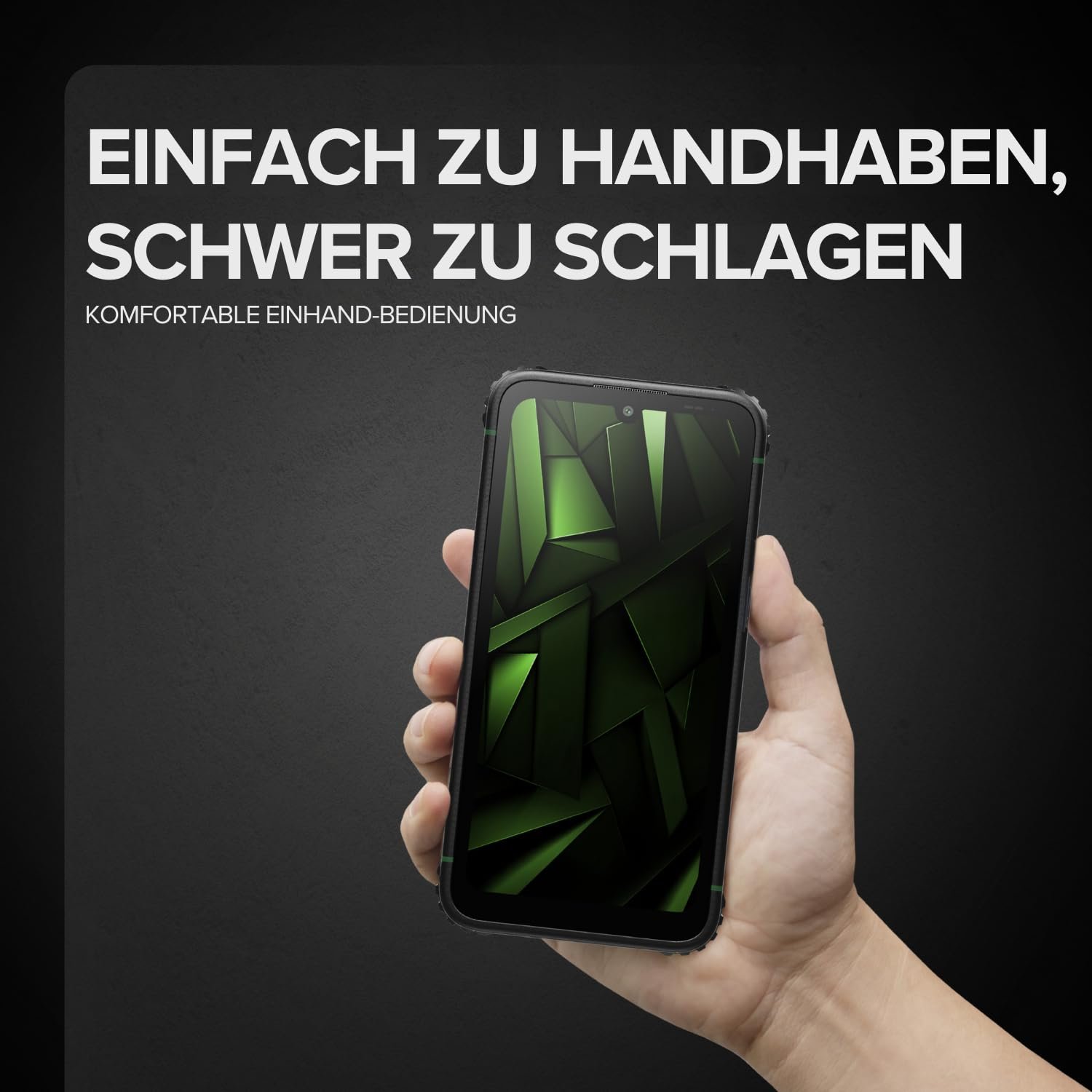 Захищений мобільний телефон Hammer Ranger 4G 6+8GB/128GB 6 дюймів IP69 5000mAh Dual SIM eSIM NFC Чорний, фото №6