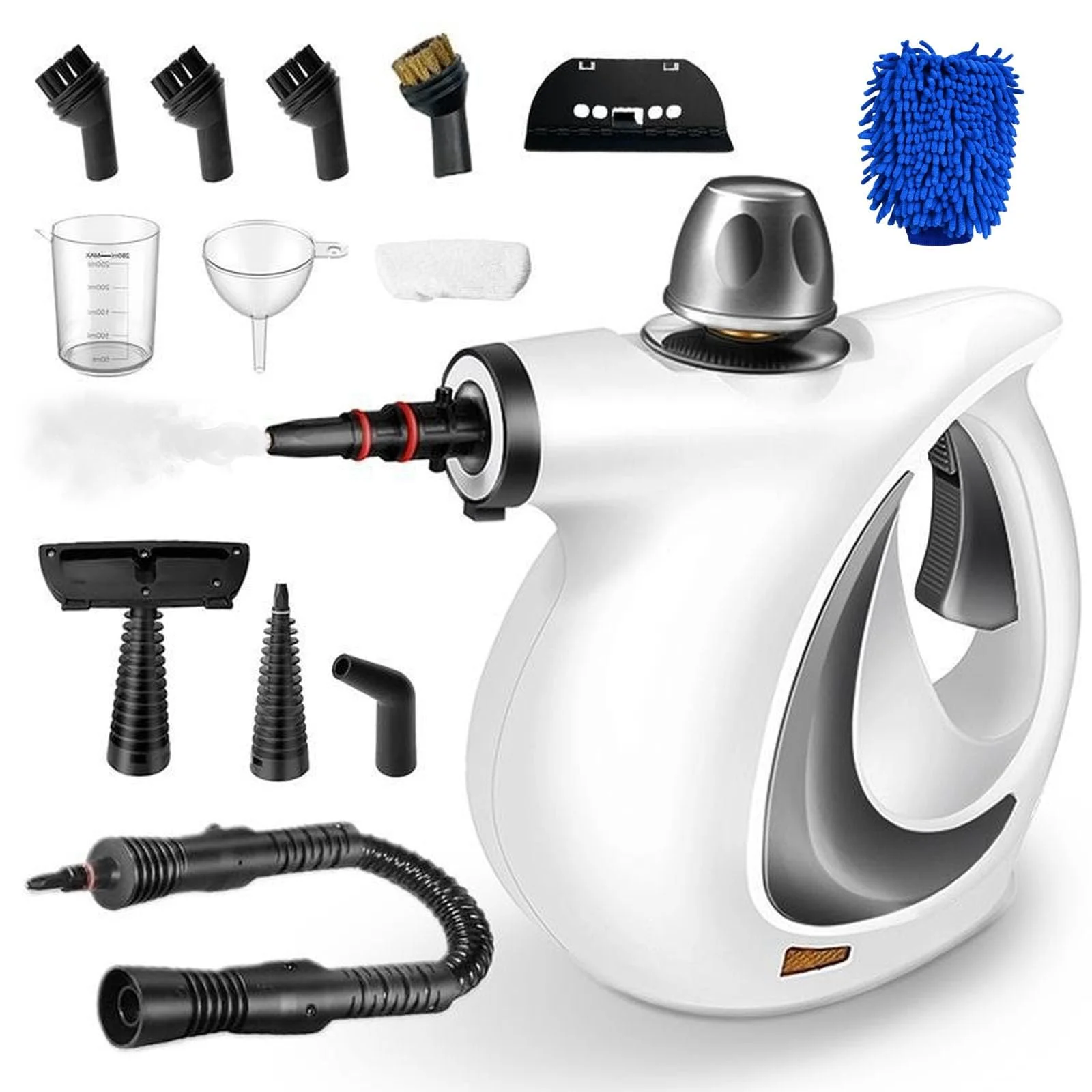 Пароочисник ручний Red Hut 1050 Вт 3.2 Бар з 12 насадками (1 комплект), фото №1