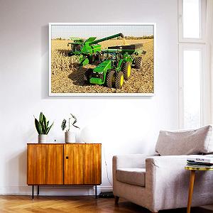 Пазл Tractor Wheat Collects 1000 деталей дерев'яний 75 x 50 см synthetic.ua - Фото 1