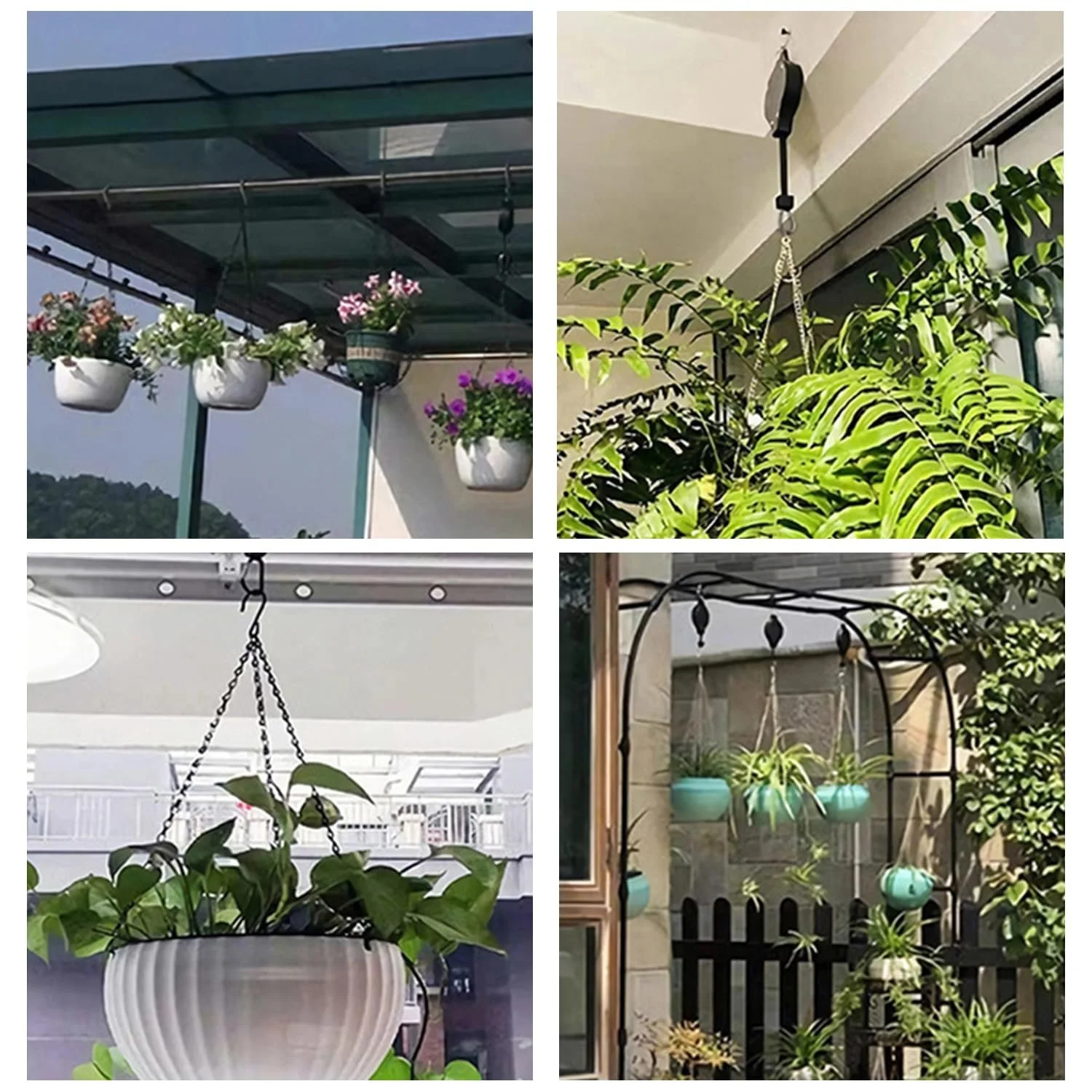 Кронштейни для підвісних кошиків висувні роликові набір 2 шт. Чорні, фото №6 Кронштейни для підвісних кошиків висувні роликові набір 2 шт. Чорні, фото №6