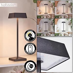 Настільна лампа Algeraz LED Регульована яскравість USB-C Акумуляторна 1.5 Ват 174 лм 3000 K Чорний/Білий synthetic.ua - Фото 1