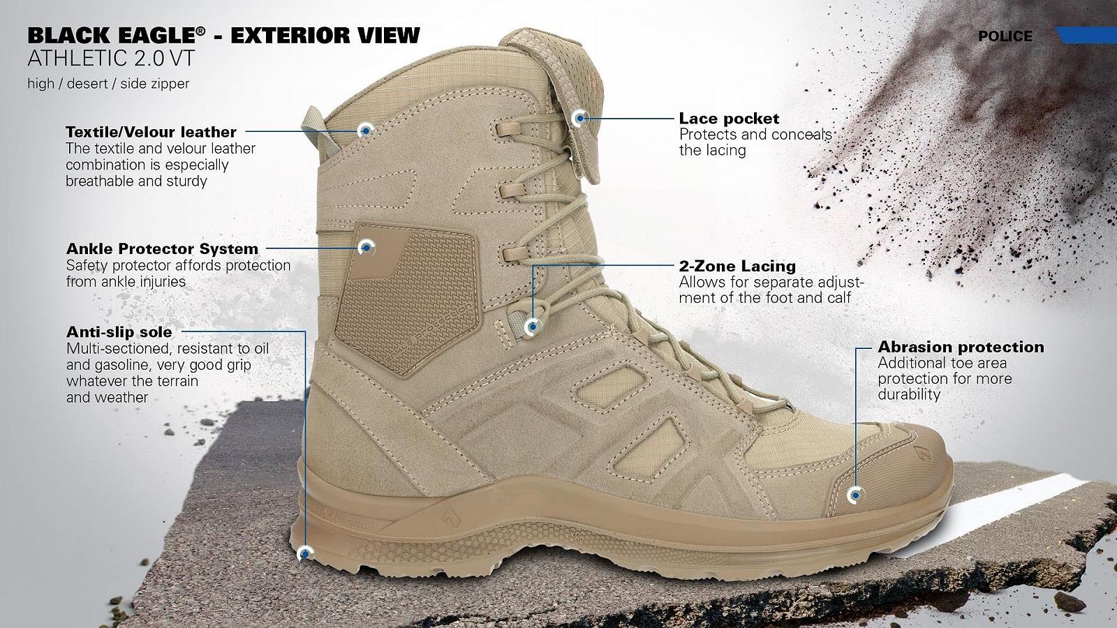 Черевики Sporty Haix Black Eagle Athletic 2.0 V T High/Desert, фото №5