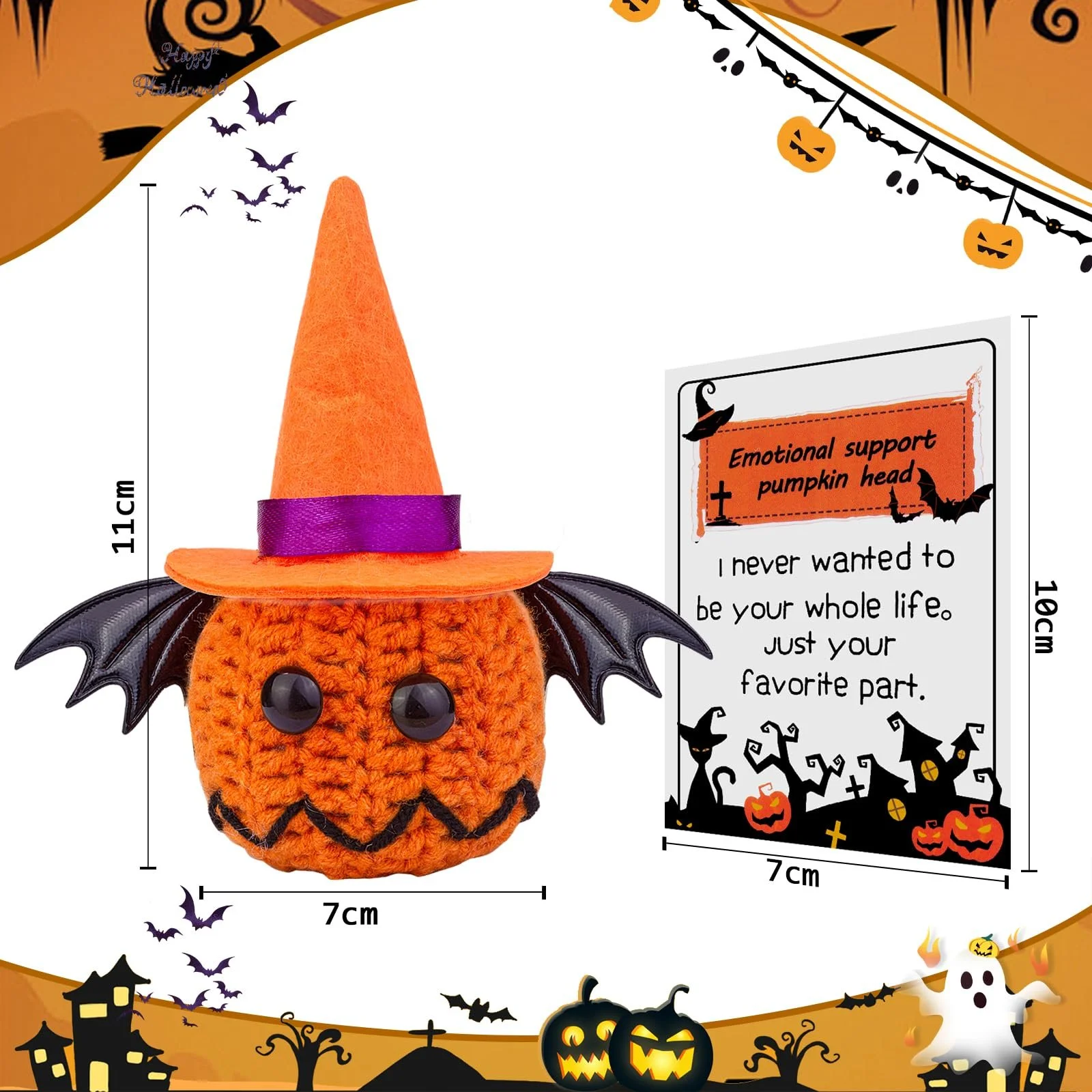 Игрушка Mwmoeen Positive Pumpkin Оранжевый, фото №3 Игрушка Mwmoeen Positive Pumpkin Оранжевый, фото №3