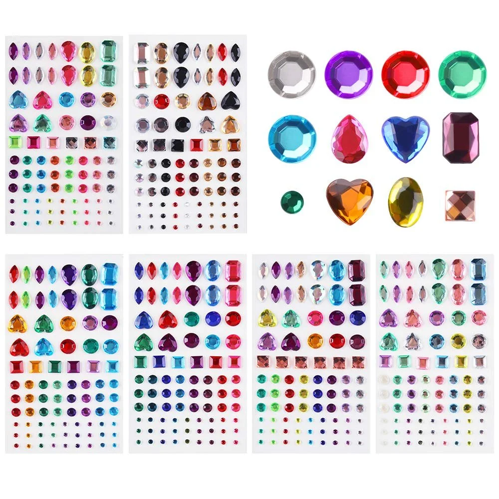 Самоклеящиеся акриловые стразы Разные цвета, фото №1 Самоклеящиеся акриловые стразы Разные цвета, фото №1
