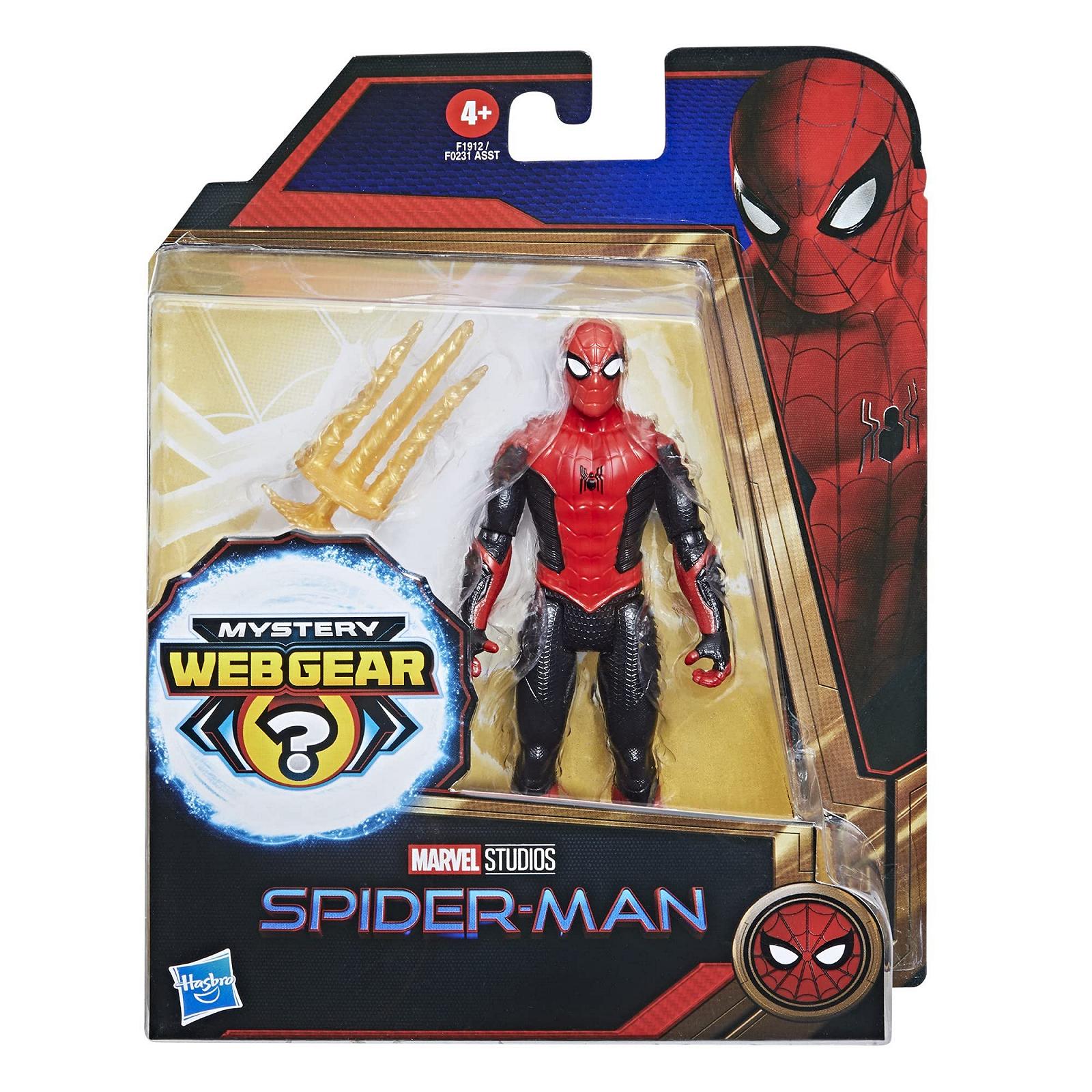 Фігурка Людина-павук Marvel, серія Action Figure, Mystery Web Gear, 15,24 см, чорний та червоний, 4+, фото №3