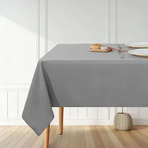Скатертина поліестерова прямокутна водонепроникна 200 x 140 см Grey - Фото 1