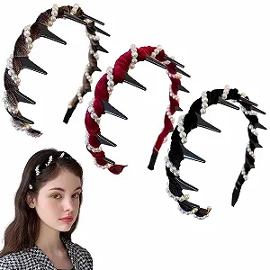 Набор из 3-х искусственных жемчужных обручей. - Фото 1