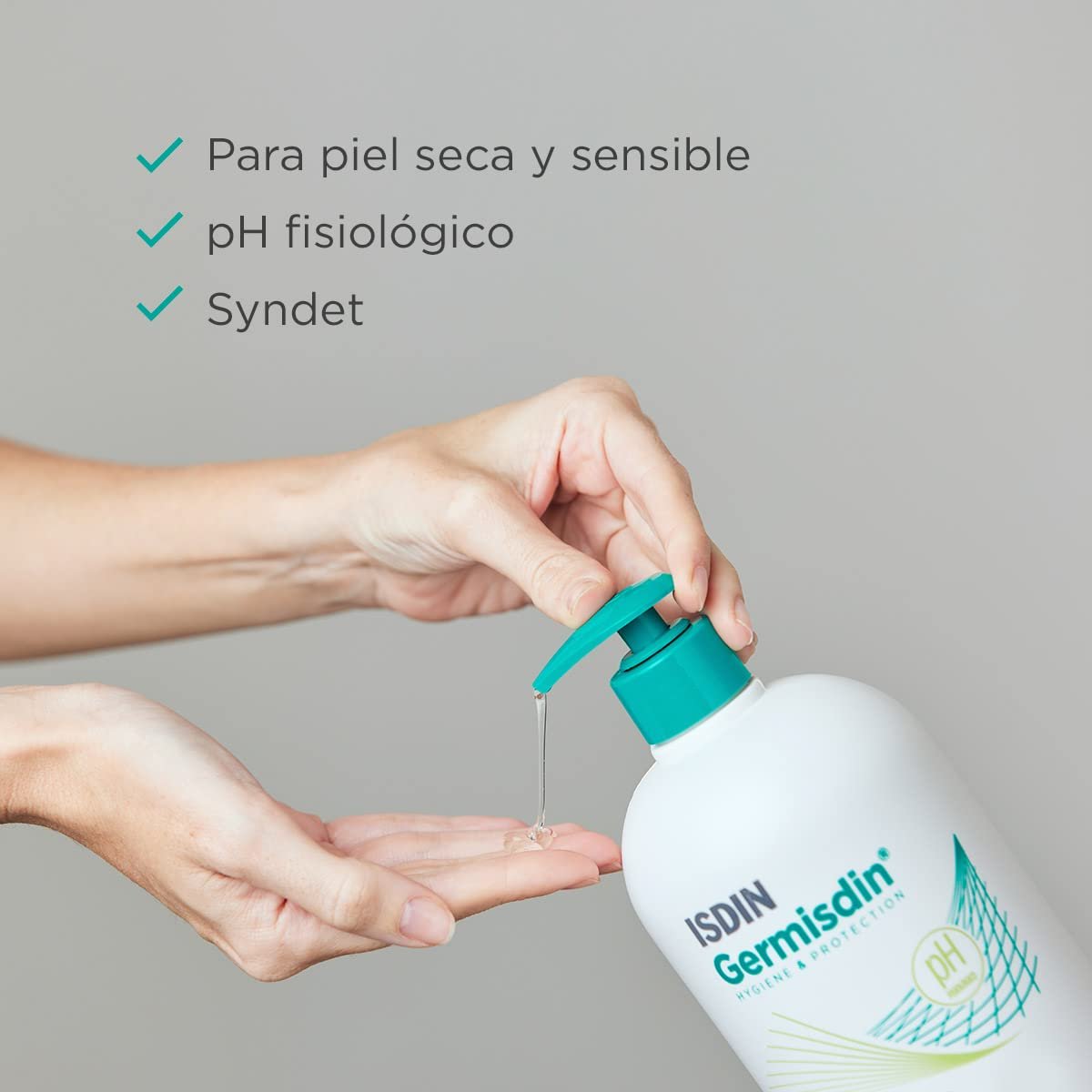 Гель для душу ISDIN Germisdin Syndet Aloe Vera для сухої або сверблячої шкіри 1 л (упаковка 2 шт.), фото №4