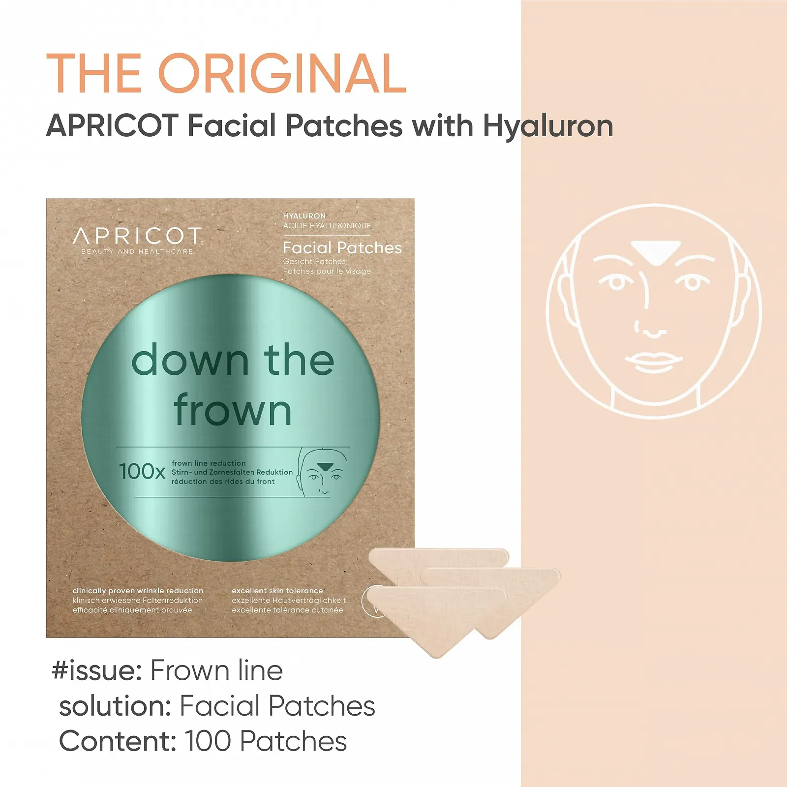 Патчі для обличчя APRICOT Міні-упаковка з 24 шт, патчі для обличчя з гіалуроновою кислотою, фото №3