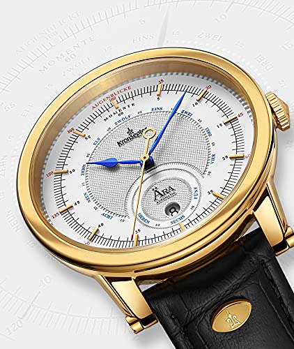 Автоматичний годинник Kronsegler ÄRA (Aera) золото-срібло, фото №4