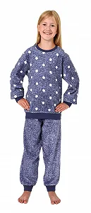 Піжама для дівчинки Normann Зігріваюча з флісу в горошок ціна на synthetic.ua - Фото 1 Піжама для дівчинки Normann Зігріваюча з флісу в горошок synthetic.ua - Фото 1