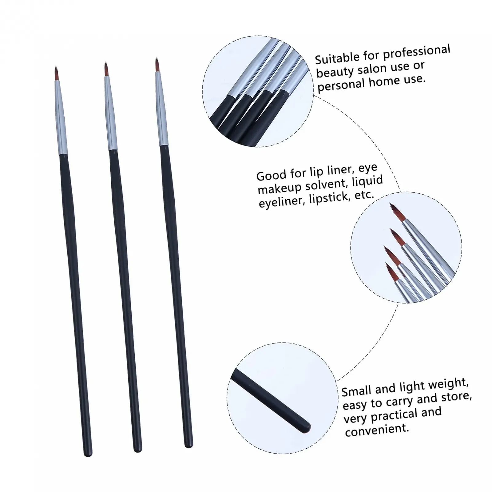 Кисти DOITOOL для подводки глаз, тонкая, фото №7