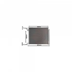 Конденсатор кондиціонера VAN WEZEL 33005422 для NISSAN - Фото 1