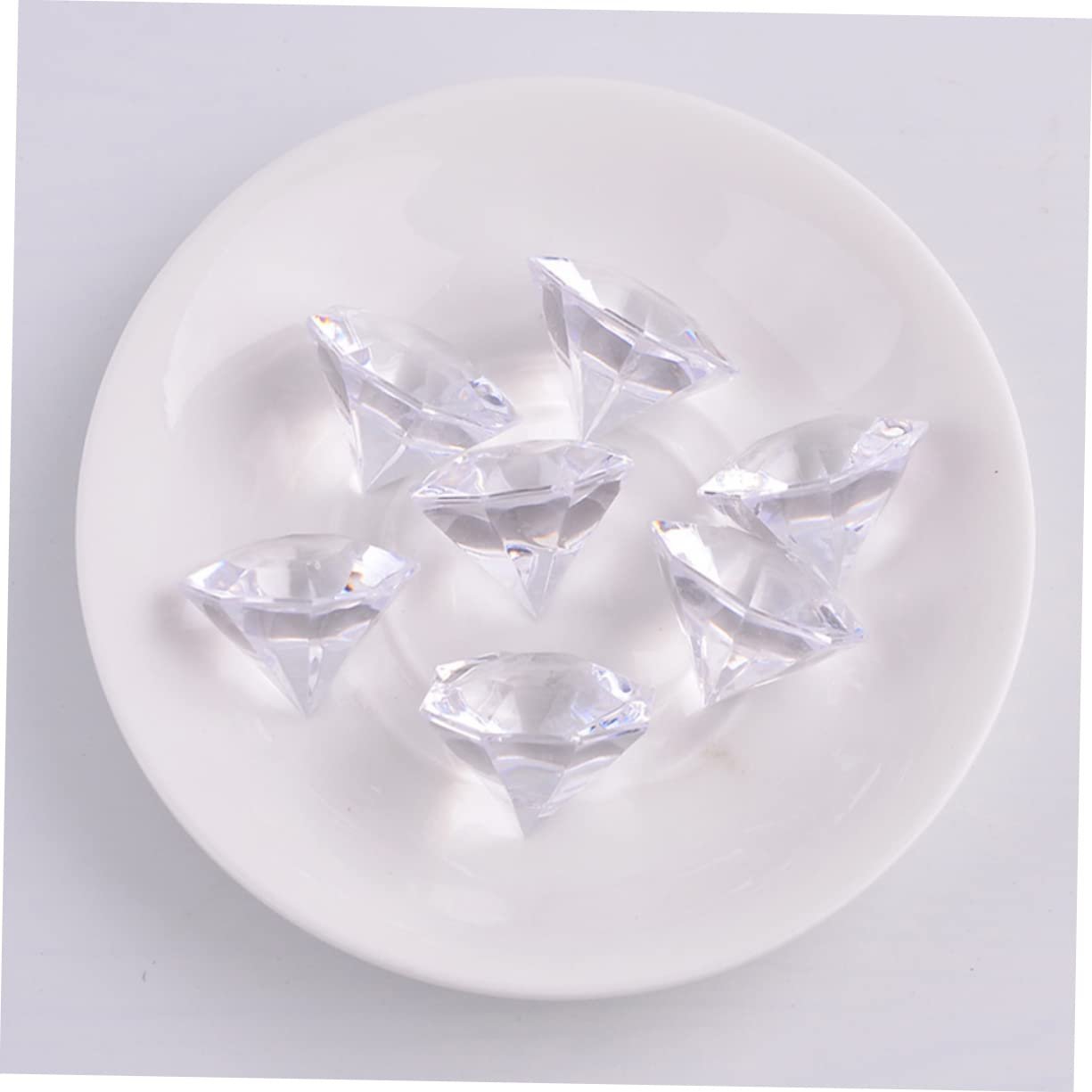 Декоративні акрилові кристали Прозорий Акрилові діаманти для весільної вечірки DIY прикраси Наповнювач для столу для ваз, фото №3