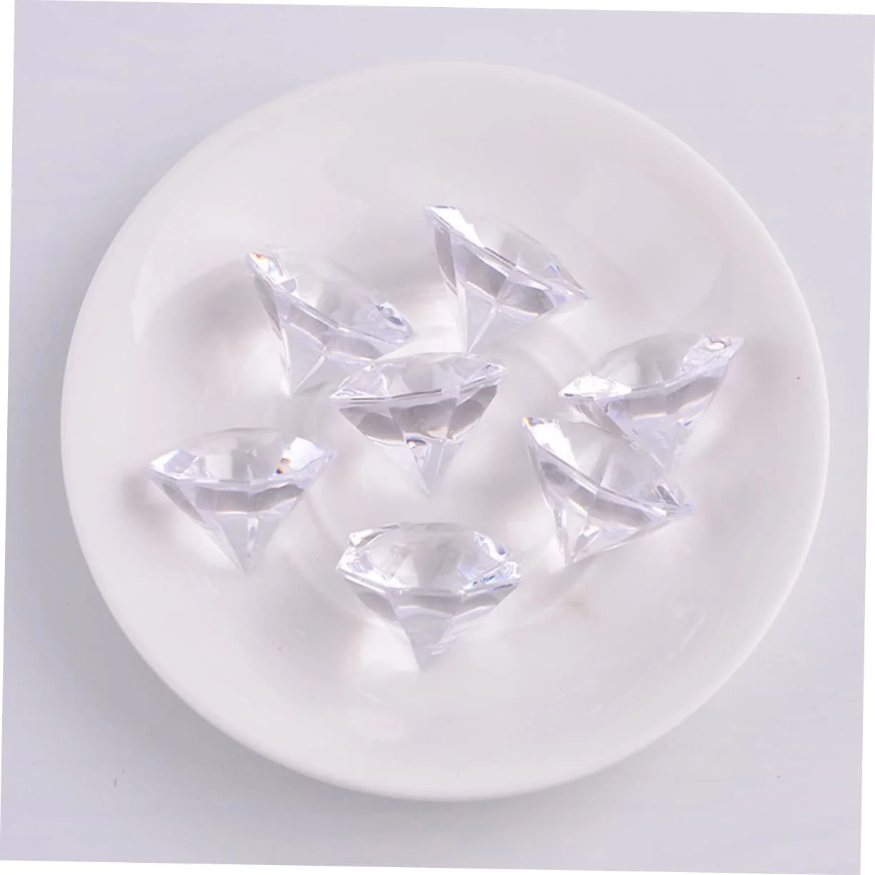 Декоративні акрилові кристали Прозорий Акрилові діаманти для весільної вечірки DIY прикраси Наповнювач для столу для ваз, фото №3