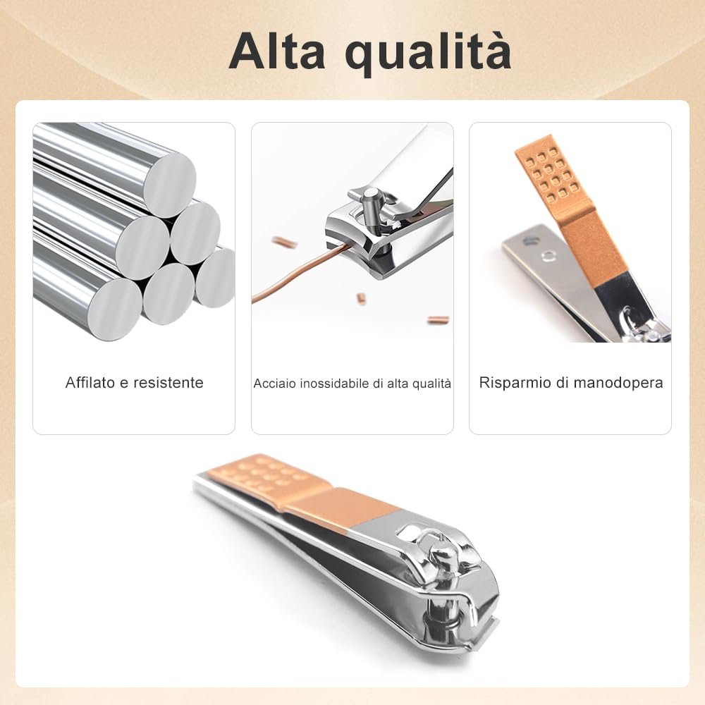 Набір для манікюру з нержавіючої сталі для жінок та чоловіків з дорожньою сумкою, фото №3 Набір для манікюру з нержавіючої сталі для жінок та чоловіків з дорожньою сумкою, фото №3