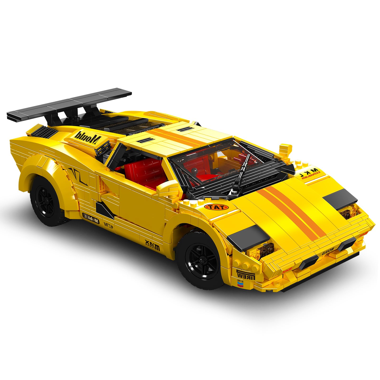 Конструктор Mould King 13195H Technik Countach на дистанційному керуванні Жовтий, фото №4