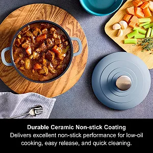 Жаровня Morphy Richards 851001 Литой алюминий 20 см Синяя synthetic.ua - Фото 1