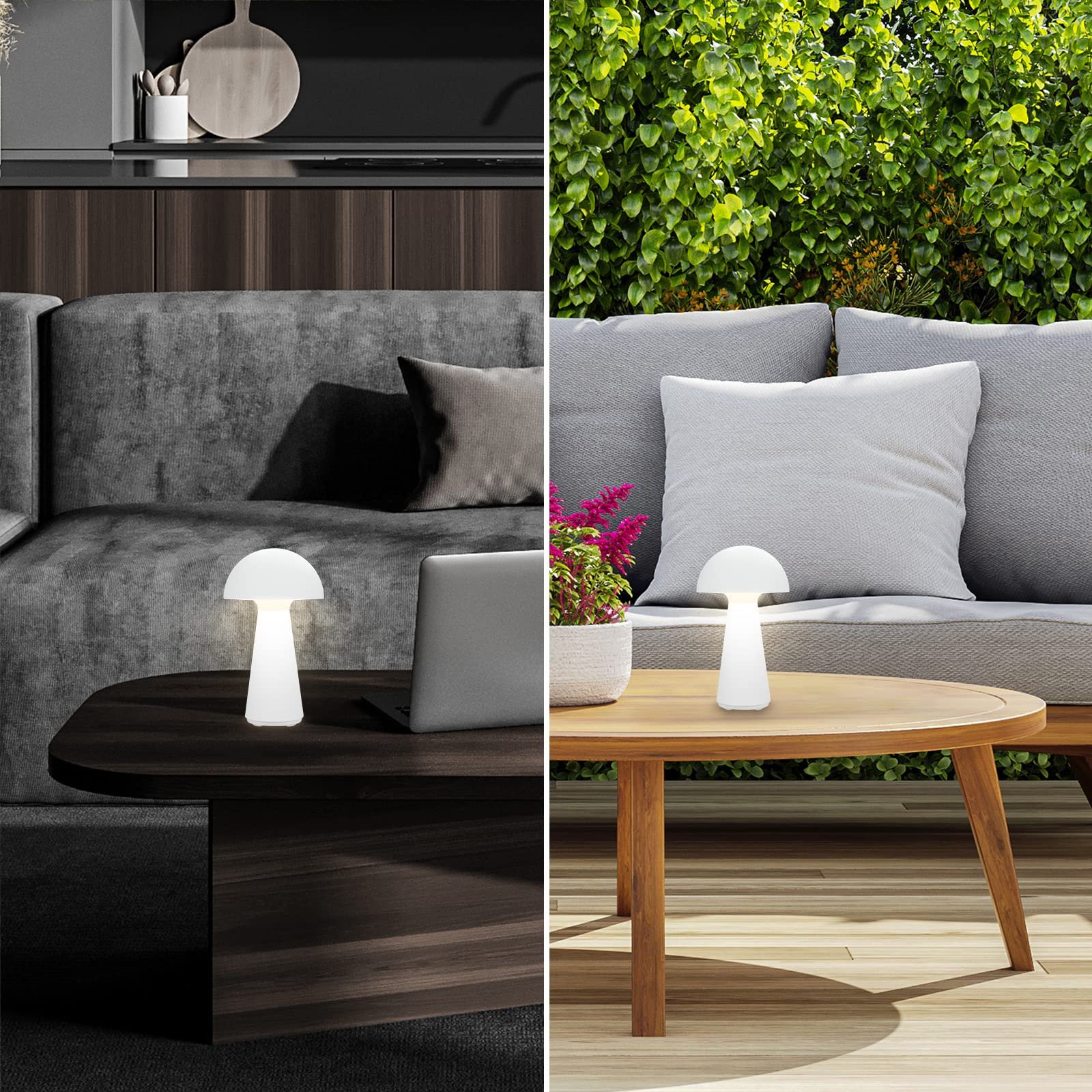 Настольная лампа BRILONER LED Wireless Touch Dimmable 28 x 16 cm Белая, фото №3