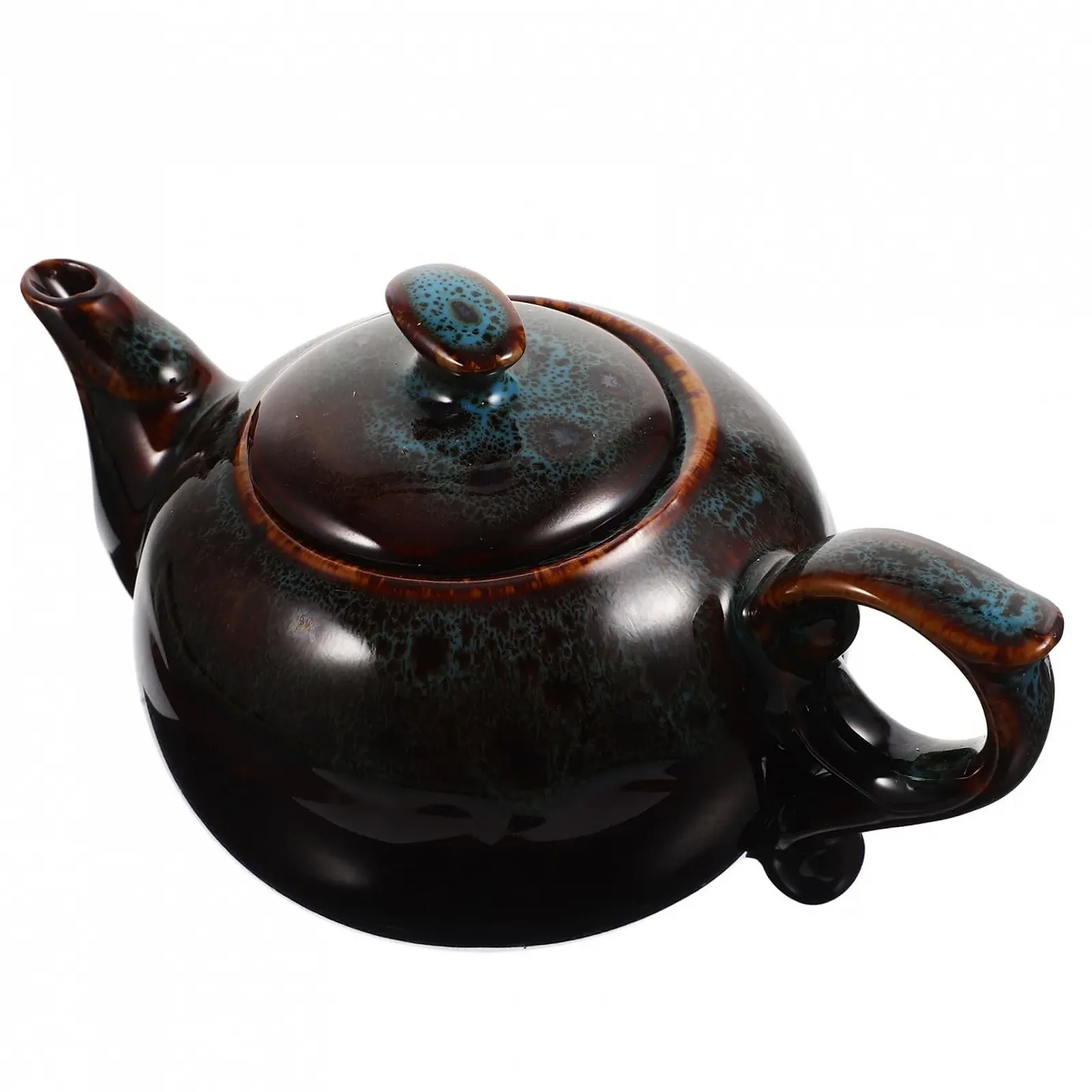 Чайник-заварник FUNNETOYU керамічний Retro з бічною ручкою, поворотним носиком, фото №1