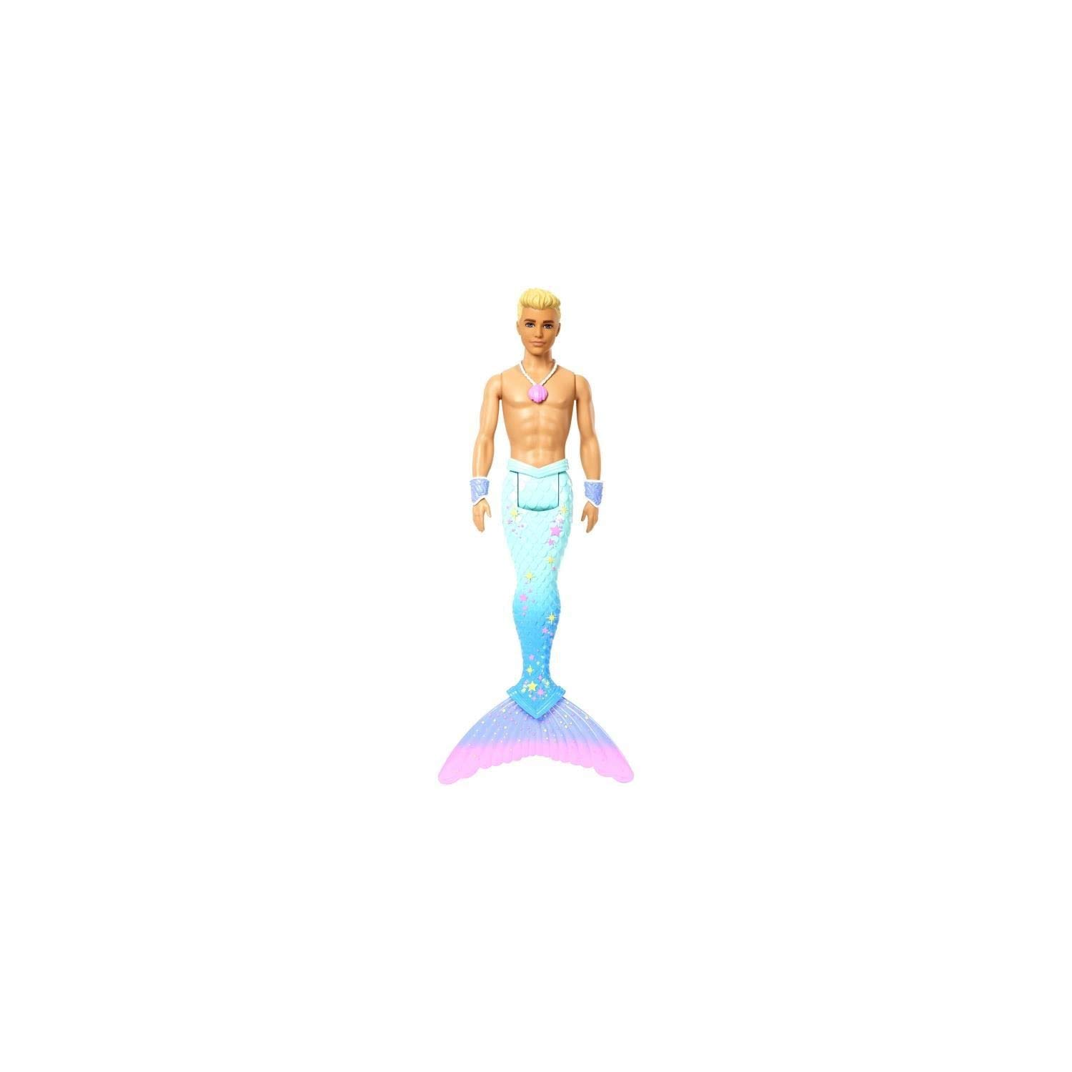 Кукла Mattel Barbie Dreamtopia Ken Merman с хвостом в радужных цветах, фото №1