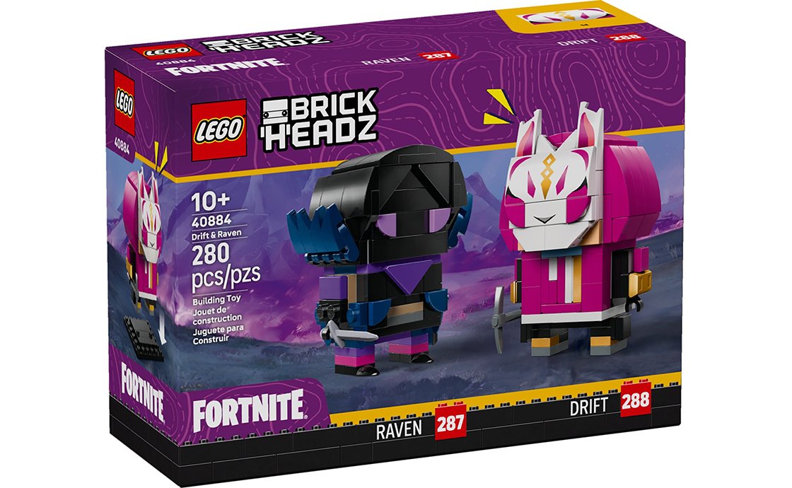 Конструктор Лего LEGO Brick Headz Фигурки Drift и Raven (40884), фото №1