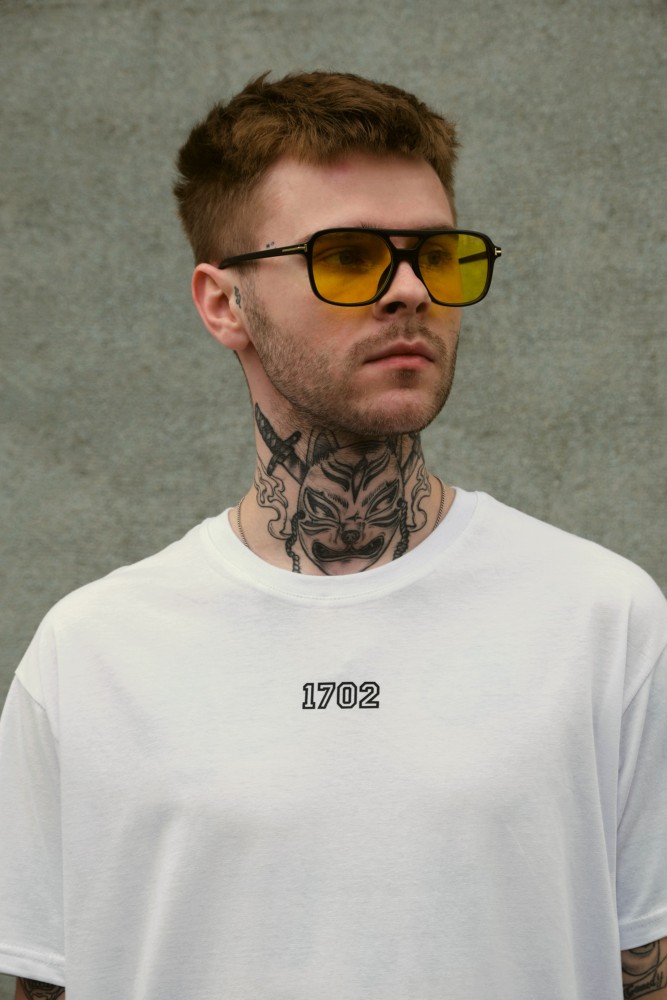 Оверсайз футболка з принтом Without dollar white, фото №3