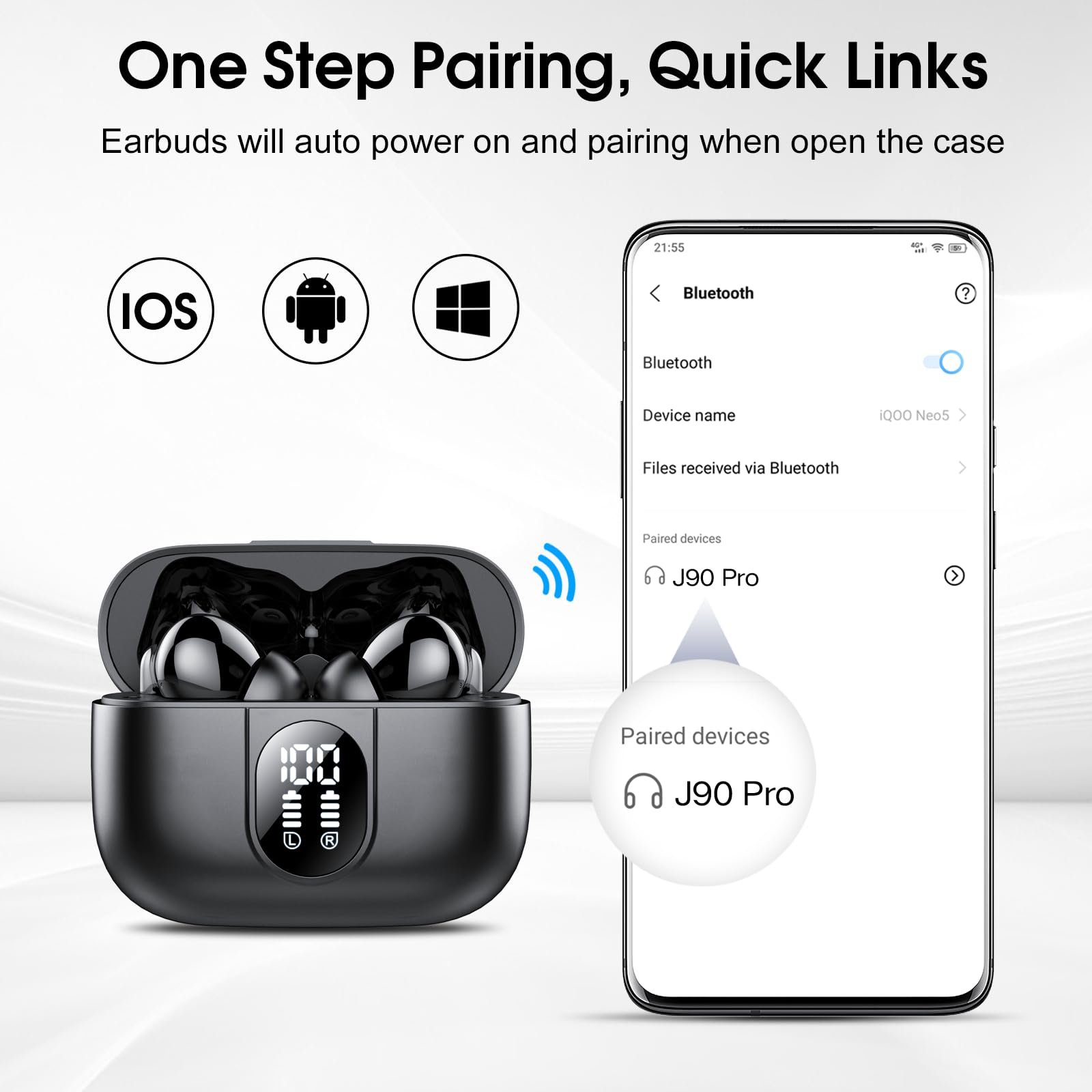 Наушники-переводчик AI, Bluetooth 5.3 3-в-1, фото №8 Наушники-переводчик AI, Bluetooth 5.3 3-в-1, фото №8