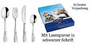 Набір столових приборів з гравіюванням та ведмедиком, нержавіюча сталь ціна на synthetic.ua - Фото 1 Набір столових приборів з гравіюванням та ведмедиком, нержавіюча сталь synthetic.ua - Фото 1