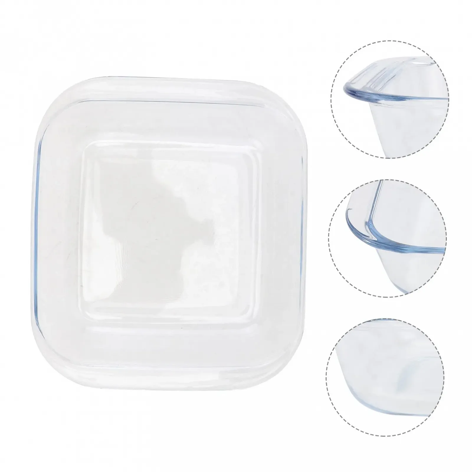 Таця для подачі Gatuida термостійка скляна 1 шт для мікрохвильової печі та духовки боросилікатне скло, фото №7