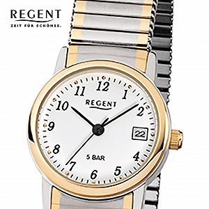 Женские наручные часы Regent, F889, нержавеющая сталь, золотое напыление, двухцветный, браслет synthetic.ua - Фото 1