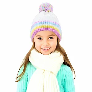 Шапка Білий PinkSheep Дівчата Зима Білий synthetic.ua - Фото 1
