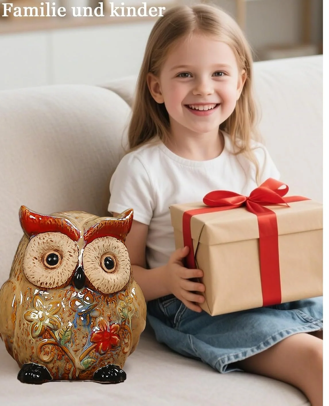 Скарбничка керамічна Сова, фото №6