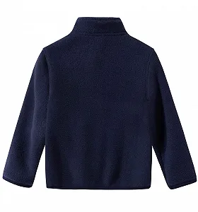 Флисовая куртка Spring&Gege для мальчиков с длинной молнией, теплая флисовая куртка для детей synthetic.ua - Фото 1