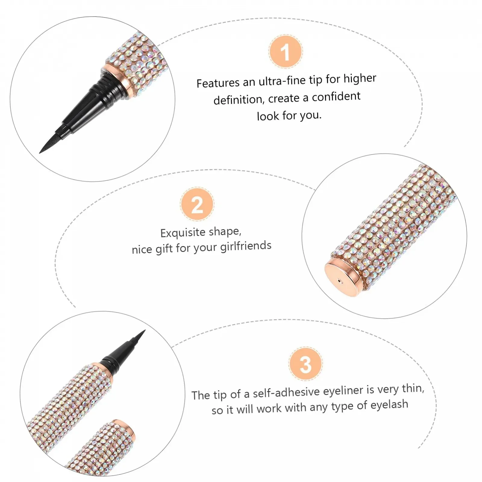 Підводка для очей MUSISALY Коричневий, фото №7