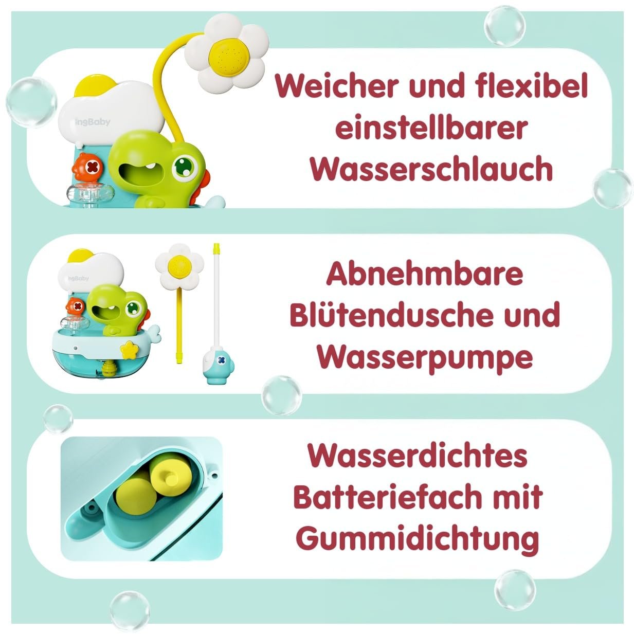 Игрушка для ванны Динозавр с пеной для душа, фото №7