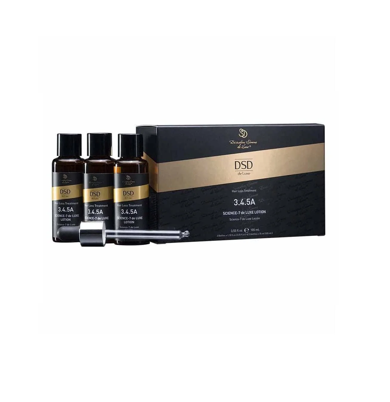 Лосьйон DSD de Luxe Science-7 Divination Simone De Luxe Treatment of Hair Loss 3.4.5A 3 флакони x 35 мл, фото №6