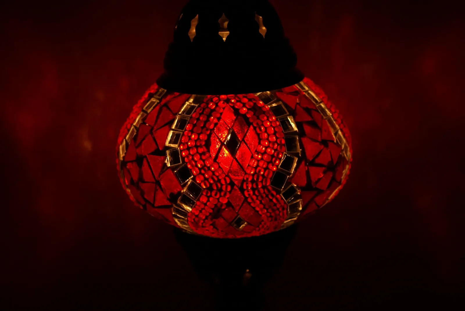 Настільна лампа M Мозаїчна Східна Червона, фото №2