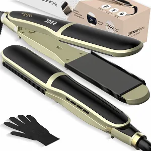 Випрямляч для волосся UKLISS Professional 2 в 1 з широкими пластинами 100-230°C - Фото 1