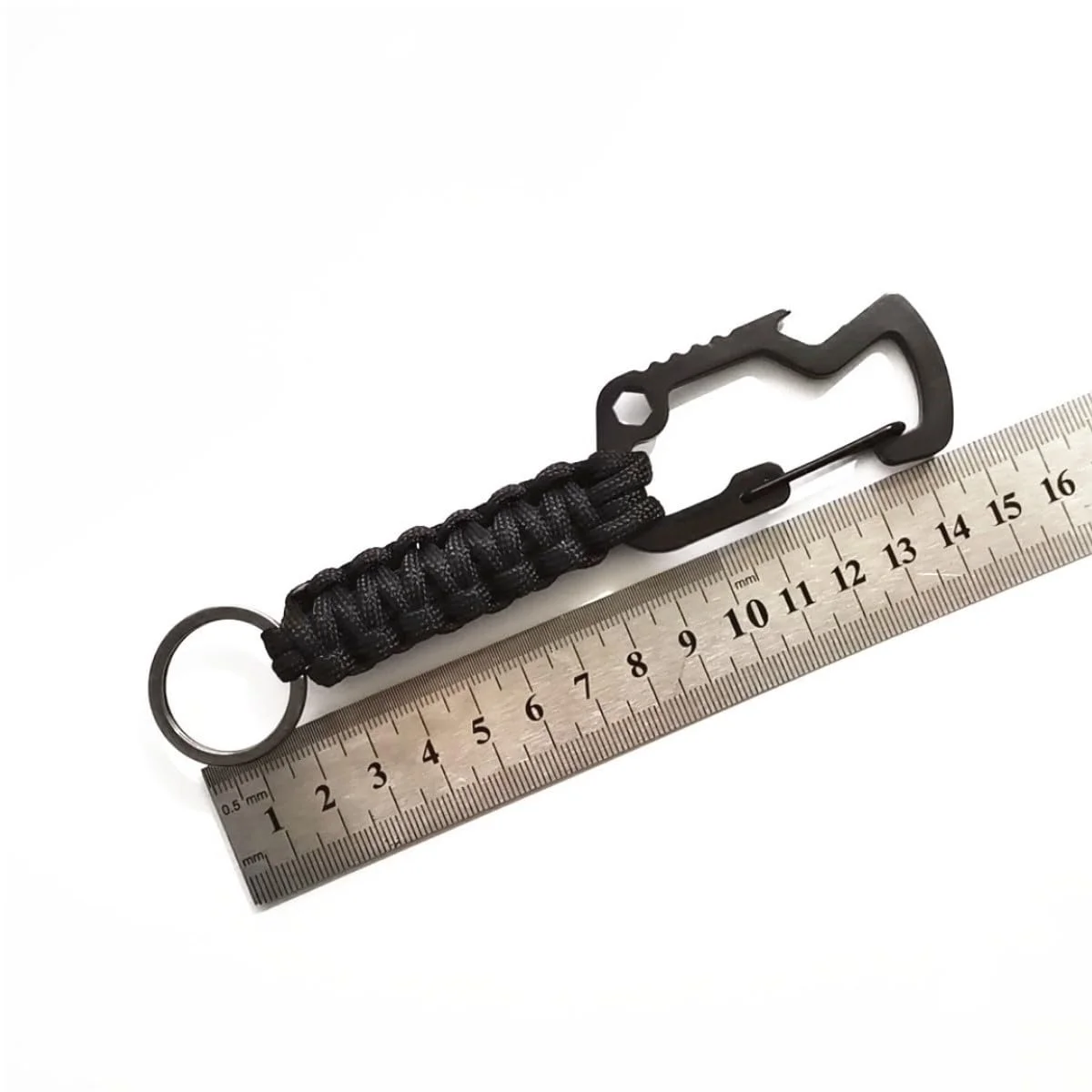 Брелок HOUSON Паракорд Карабін, 8 шт., Чорний, фото №2