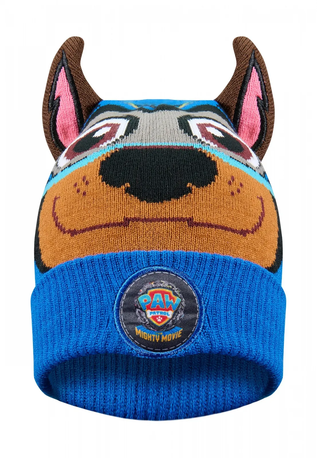 Шапка Paw Patrol Chase дитяча зимова з вушками, блакитна, фото №3 Шапка Paw Patrol Chase дитяча зимова з вушками, блакитна, фото №3