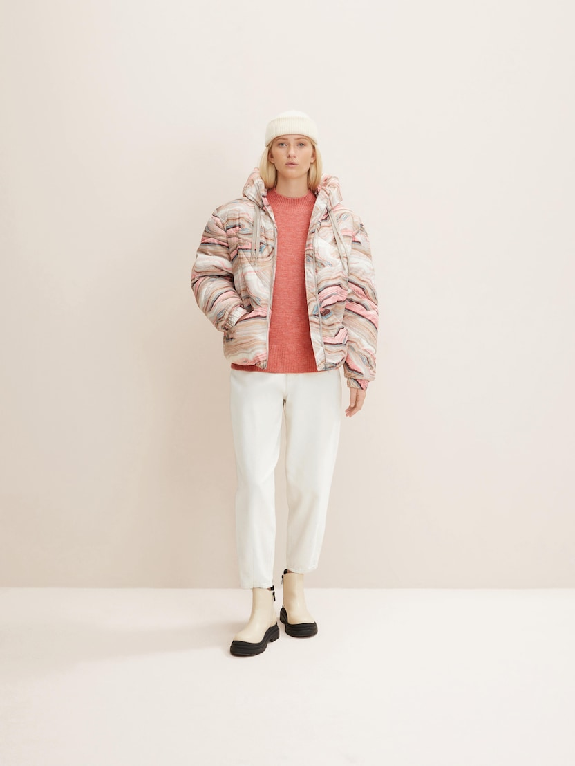 Куртка modern short puffer jacket 1032686-30243 Tom Tailor Бежевий M, фото №3