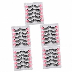 Набір Angoily Кольорові Кольорові накладні вії Рожевий 25 пар - Фото 1