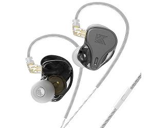 Динамічні навушники KZ DQ6S Сірий - Фото 1