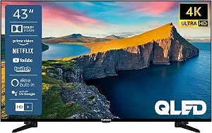 Телевізор 43" Telefunken QU43K800 / 4К / 60 Гц / QLED / Smart TV / Wi-Fi / Bluetooth / T2 - Фото 1