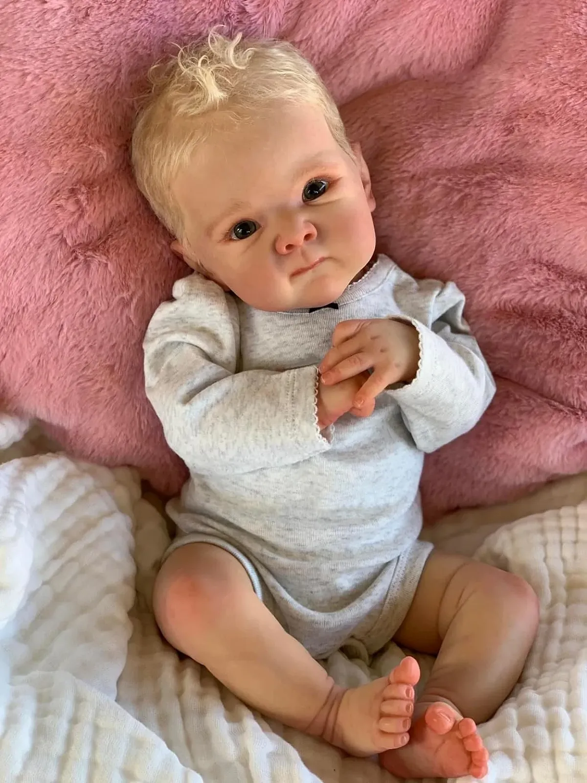 Кукла Zero pam Reborn Baby, полностью силиконовая, реалистичная, мальчик, 45 см, со светлыми волосами, фото №6 Кукла Zero pam Reborn Baby, полностью силиконовая, реалистичная, мальчик, 45 см, со светлыми волосами, фото №6