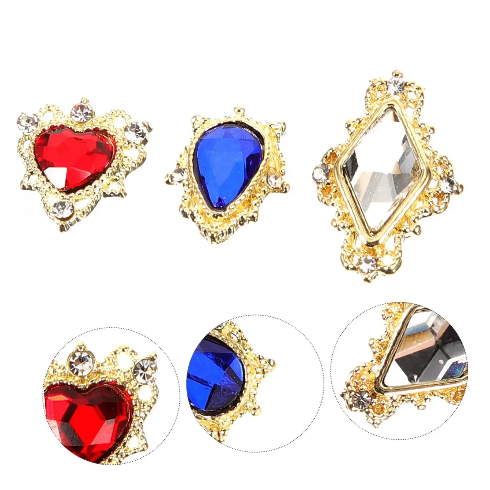 Стразы для ногтей Healeved 90 шт., блестящие украшения для маникюра для вечеринок, свадеб и особых случаев, фото №8 Стразы для ногтей Healeved 90 шт., блестящие украшения для маникюра для вечеринок, свадеб и особых случаев, фото №8