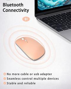 Мышь ANEWISH Bluetooth, оранжевый synthetic.ua - Фото 1